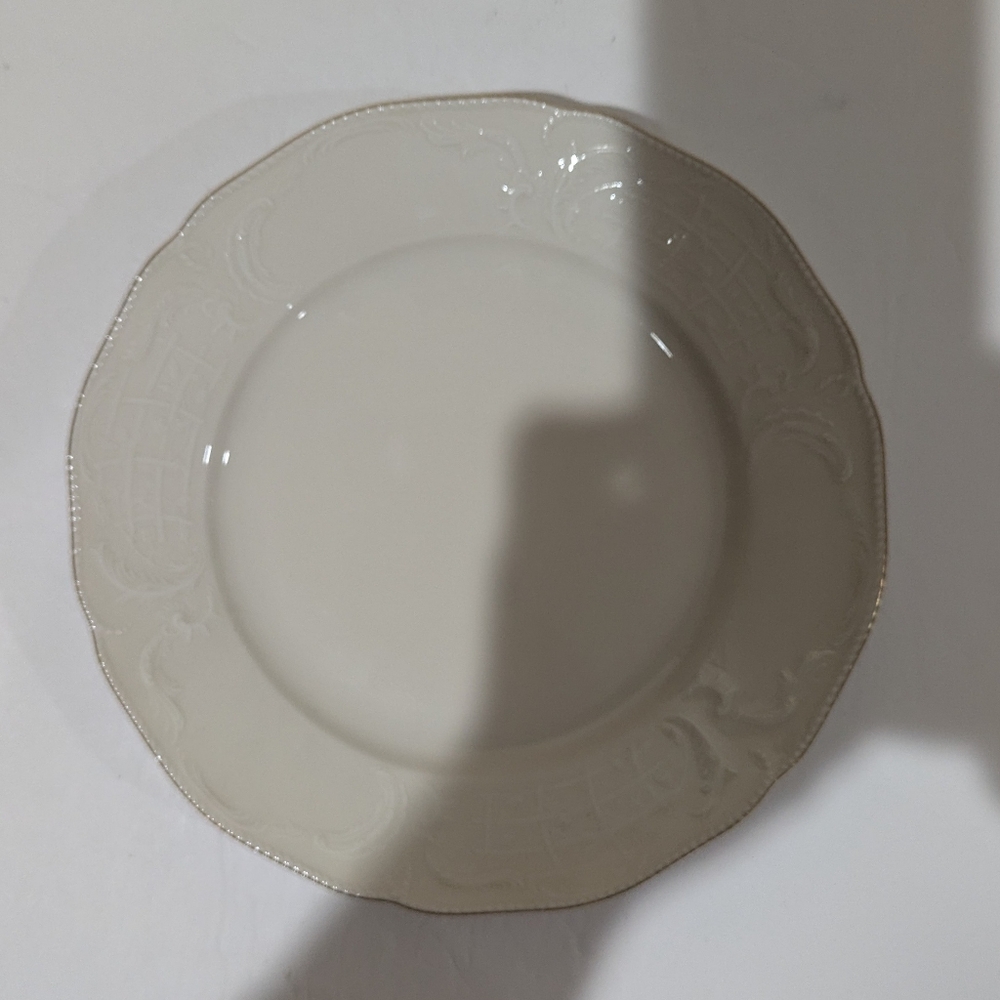 Vintage Rosenthal Classic German, Salad Plate 8 in, Ivory, Gold